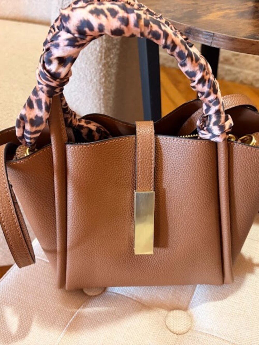 BCBG Brown Crossbody or Top Handle Bag (Small)